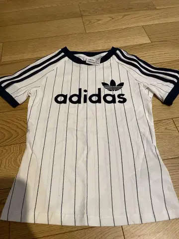 adidas 스트라이프 숏T셔츠