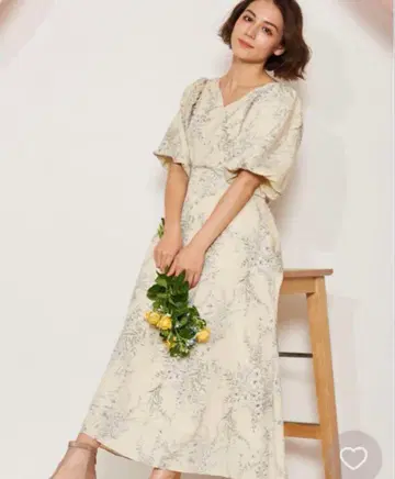 보타니컬 부케 패턴 원피스 노엘라