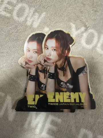 TWICE ENEMY 초회 한정판 B 사나 스티커 2개 세트