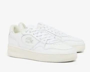 LACOSTE 라코스테 주름 가죽 화이트 스니커즈