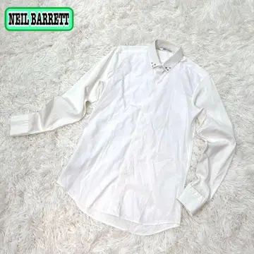 NEIL BARRETT 닐바렛 드레스셔츠 긴팔 스터드 칼라