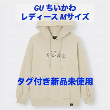 [택 포함 미사용] 치이카와 GU 콜라보 후드 맨투맨 M 사이즈