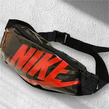 NIKE 바디백 에나멜 웨스트 파우치 블랙 x 빨간색 CK7914