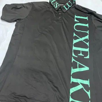 LUXEAKMPLUS 남성용 골프 셔츠 빅 로고 XL