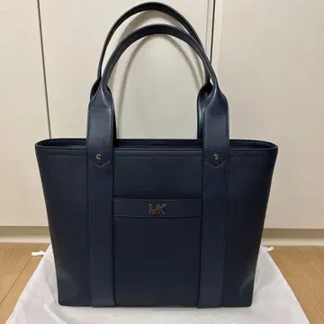 MICHAEL KORS 가죽 토트백 네이비