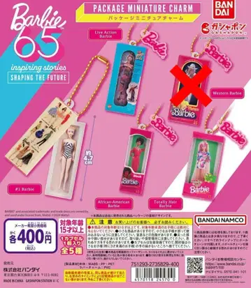 Barbie 패키지 미니어처 참 4종 세트