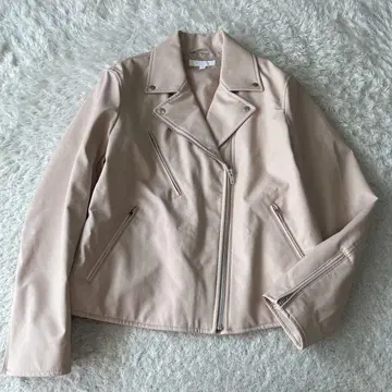 UNIQLO 유니클로 네오 가죽 라이더스 인조 가죽 핑크 XL