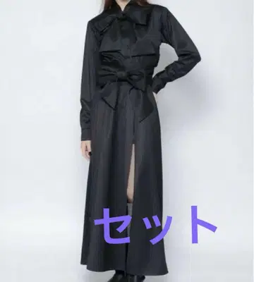 meltthelady tie neck ribbon blouse 세트