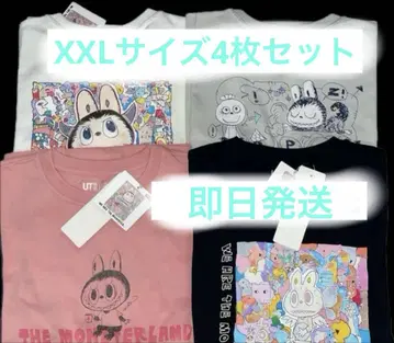 팝마트 x 유니클로 T셔츠 XXL POP MART 러브브 4종 세트