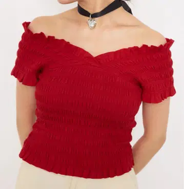2WAY SHIRRING BUSTIER TOPS