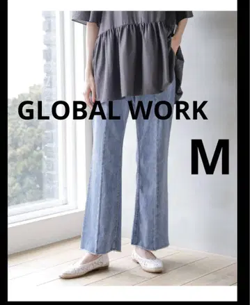 GLOBAL WORK GOOD 데님 플레어 팬츠/904774 M