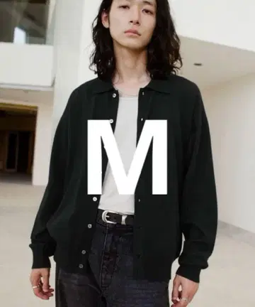 WYM T/C 베이직 니트 셔츠 가디건 M