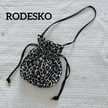 RODESKO 레오파드 무늬 복조리 숄더백