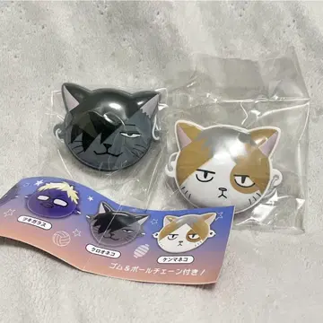 하이큐 미니어처 가면 쿠로 고양이 켄마 고양이 2종 세트