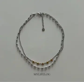 MYLIFELOG 5 star layered chain necklace