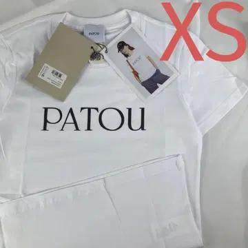 새상품급 PATOU 코튼 로고 반팔 T셔츠 XS 사이즈