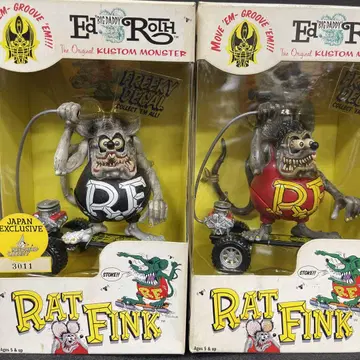RAT FINK 라트 핀크 2개 세트 스케이트보드 피규어 미국차