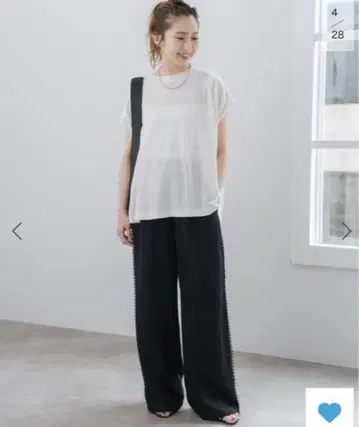 Spick and Span C/R 숄더 턱 프렌치 슬리브 풀오버