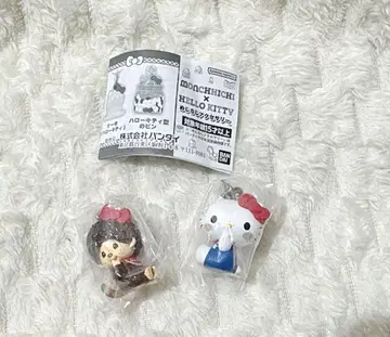몬치치 x 헬로키티 메지루시 액세서리 2개 가챠