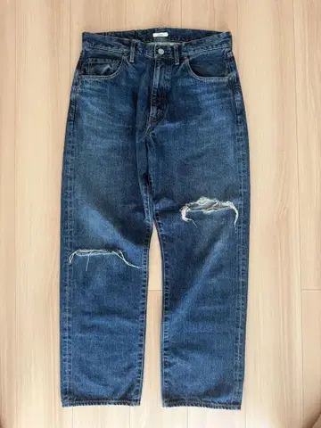 25ss awasa 5포켓 테이퍼드 데미지 데님