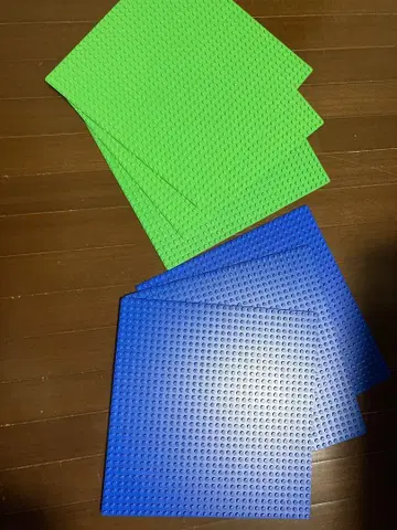 LEGO 플레이트 그린, 파랑 6개 세트