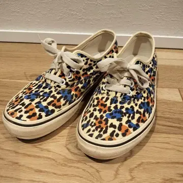 VANS Cher 콜라보 24cm 오센틱 레오파드 무늬