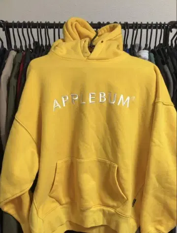 applebum 자수 후드티 L 애플바움