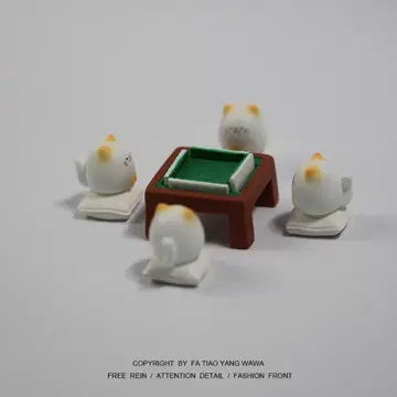 고양이 미니어처 피규어 세트