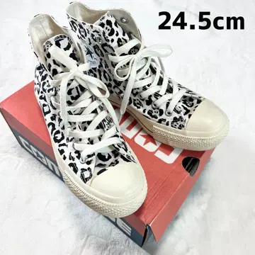 CONVERSE ALLSTAR 컨버스 캔버스 24.5 레오파드 무늬