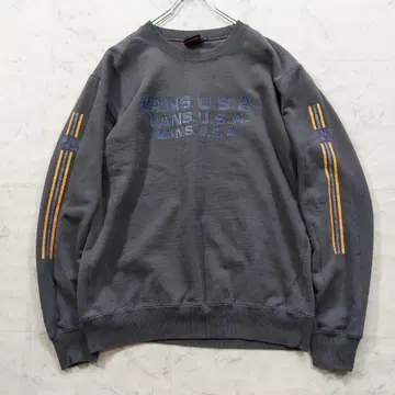 90s 구택 반스 VANS 맨투맨 M 차콜 그레이