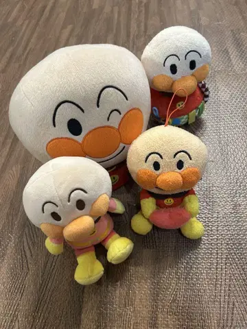 호빵맨 봉제 인형 기타 4체 세트