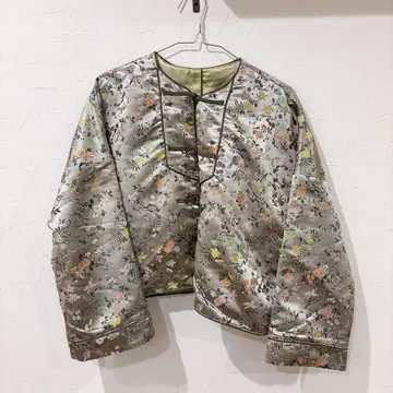 BEAMS BOY 새틴 자카드 차이나 자켓