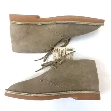 무인양품 소프트 가죽 디저트 부츠 베이지 26.5cm