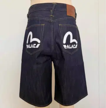 PALACE EVISU SS24 Logo enim Shorts 32