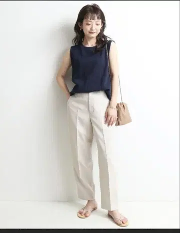 SLOBE IENA PE 매트 스트레치 페그 탑 팬츠