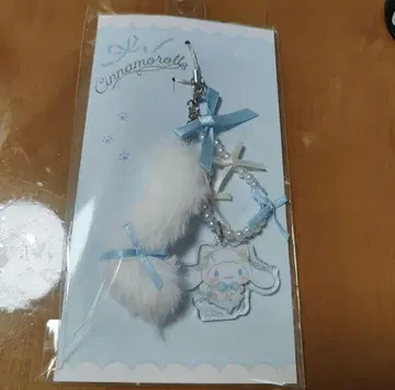시나몬 화이트 고양이 발레리나 스트랩 산리오 시나모롤