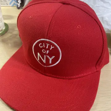 빨간색 CITY OF NY 야구 모자