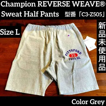 챔피온 리버스 위브 맨투맨 하프 팬츠 숏팬츠 새상품 L 그레이