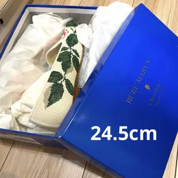 24.5cm BEAMS 룰루 멜리 오페라 슈즈 빔즈 아이보리