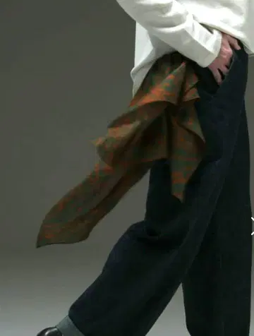 군겐도 면 100% 대형 스카프 노미도리