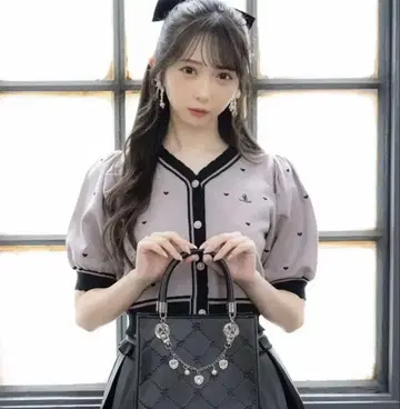 evelyn 하트 라인 가디건