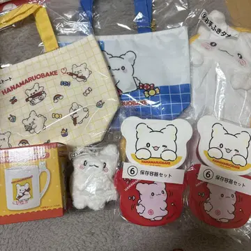 산리오 하나마루 유령 복권 세트 손가락 인형 토트백 머그 타월