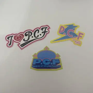 스티커 p.c.f apparel department 어패럴