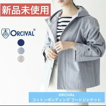 미사용 새상품 ORCIVAL 코튼 본딩 후드 자켓