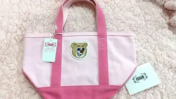 레어! 페이 올드 테디 곰 베어 테디베어 백 핑크