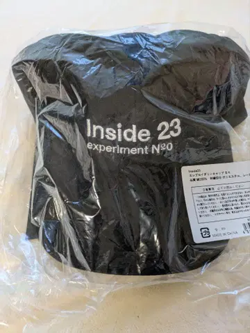 카메나시 카즈야 Inside23 자수 캡 BK ( BK x WH )