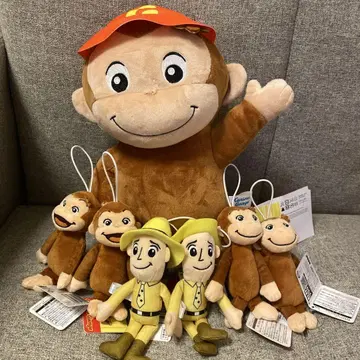 Curious George 봉제 인형 세트