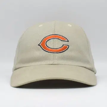 NFL 시카고 베어스 팀 자수 캡 구제 의류 미식축구 베이지