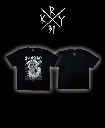 DAIKICHI Kryciothing 지뢰 서브컬쳐 T셔츠 블랙