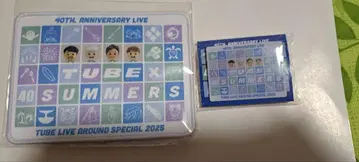 TUBE 40th Anniversary 와펜 스티커 핀 배지 세트
